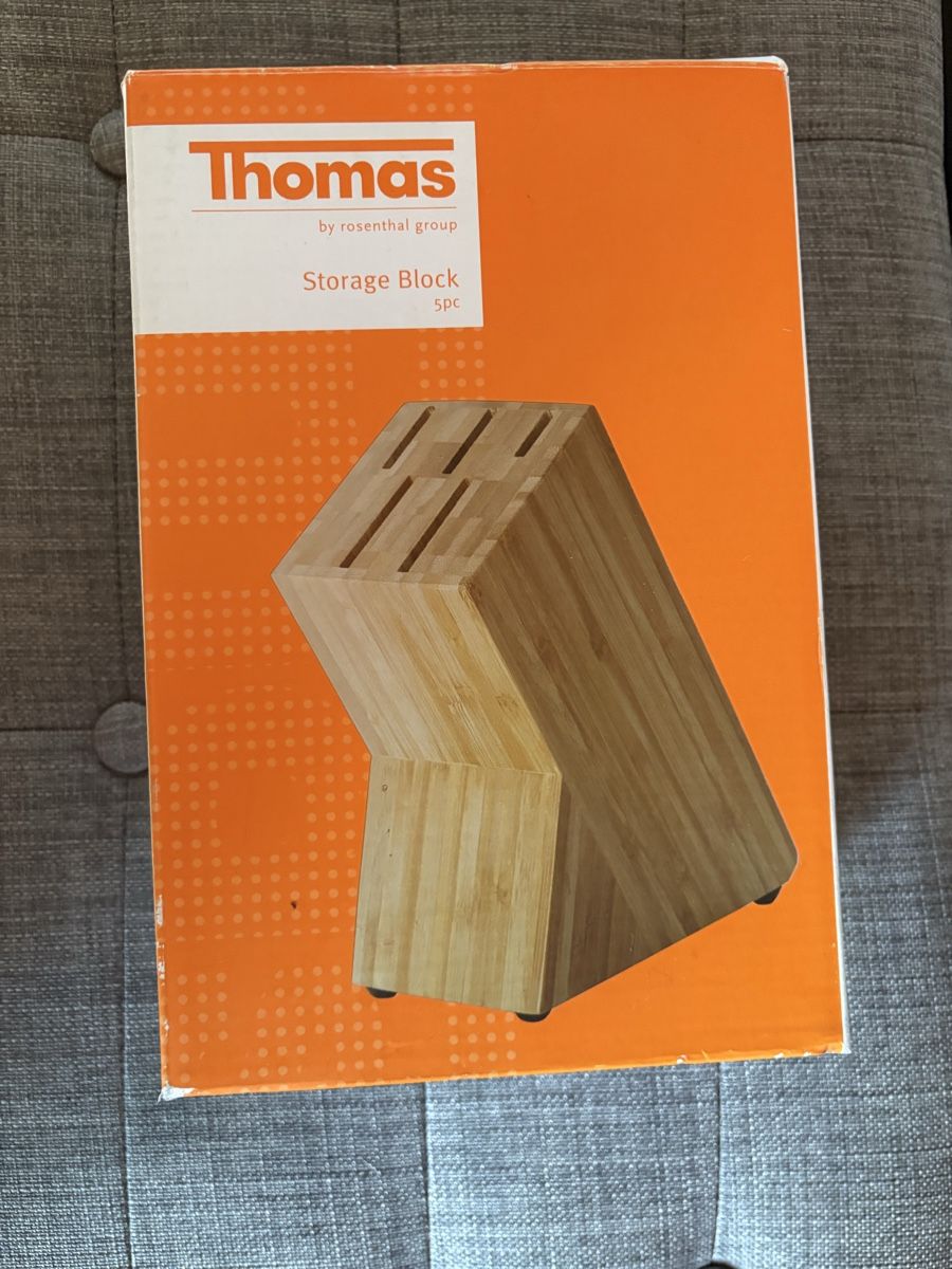 Messer: Messerblock aus Holz von Thomas – Neu und originalverpackt aus Stäfa von Louder85