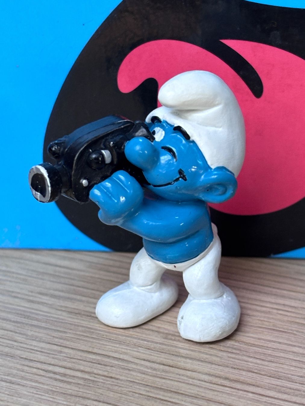 Schleich Figurines: Schlumpf mit Videokamera – D'occasion à Lyss par Duckszone