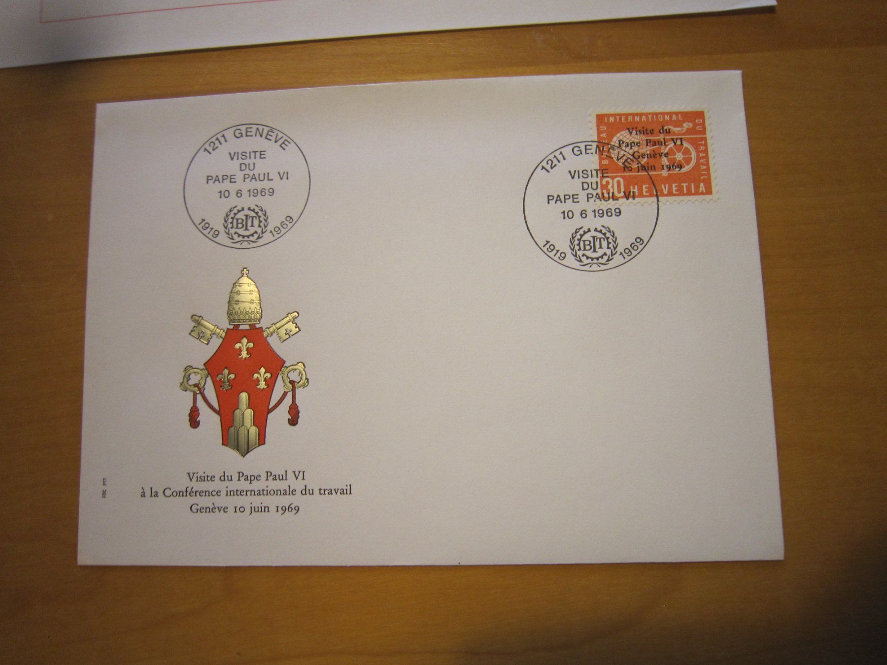 Alle Briefmarken: 1969 Visita del PAPA – Gebraucht aus Gordola von Polentaefung 2