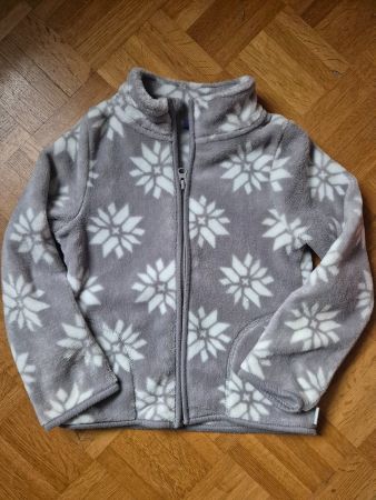 Jacke grau mit Sternen, Gr. 110/116