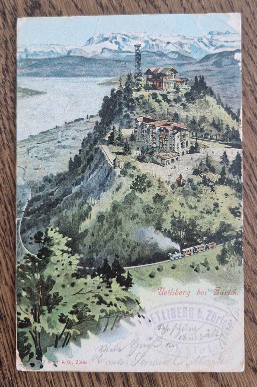Ansichtskarten: Uetliberg 1906, Stempel, Bahn – Gebraucht aus Ebikon von Donar50