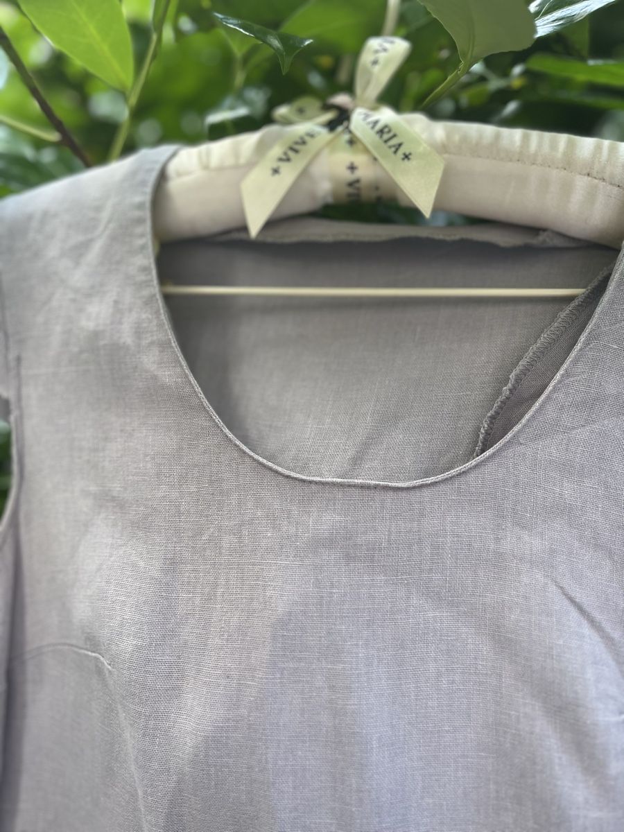 Vestiti: Linen Kleid mit Blumen, gross S – Usato da Basel venduto da hal_s2bt 2