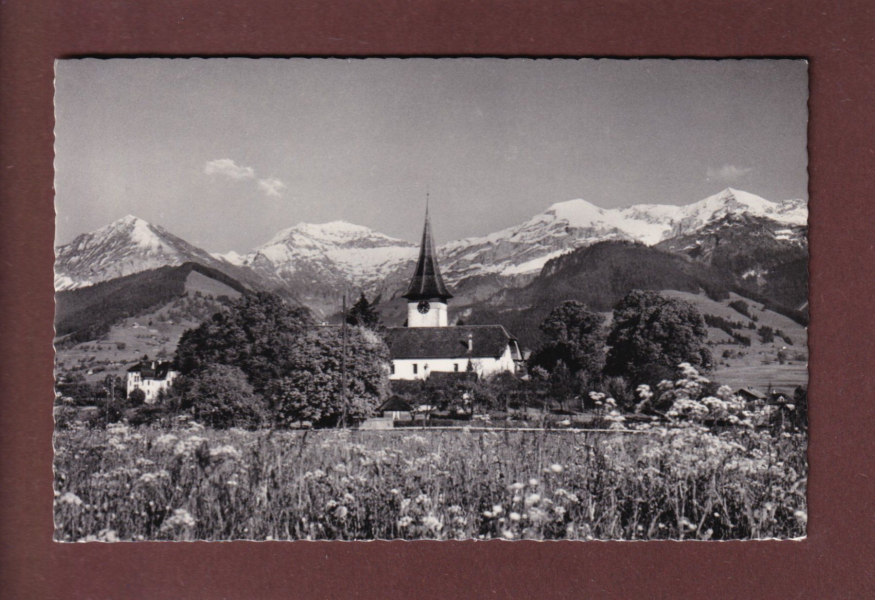 Cartoline postali: AESCHI bei Spiez - Kirche - 1967 – Usato da Pully venduto da nicecards