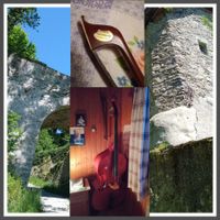 Contrebasse avec archet et housse parfait état avec 4 cordes