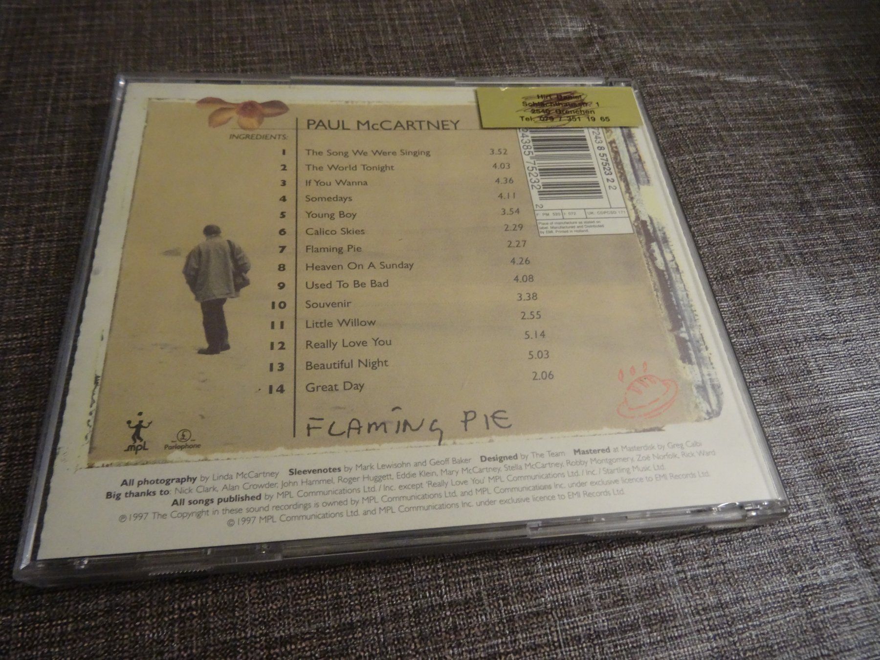 CDs: Paul McCartney - Flaming Pie CD – Gebraucht aus Olten von Disc-Ausverkauf 1
