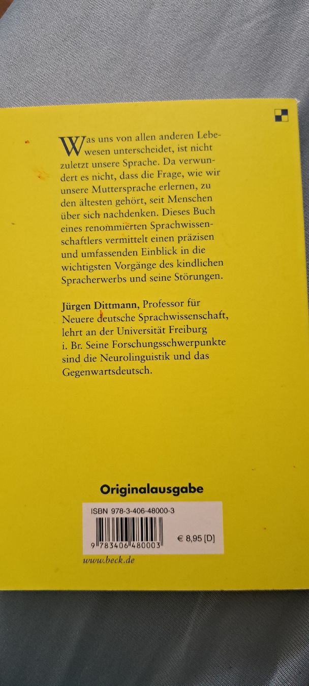 Libri: Jürgen Dittmann "Der Spracherwerb des Kindes – Usato da Bern venduto da mahilini 2