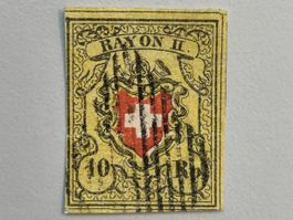 1850 Rayon II ZNr. 16II o. Kreuzeinfassung, Typ 6