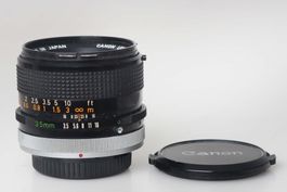 Canon FD 35mm 1:3,5 S.C., TOP-Zustand