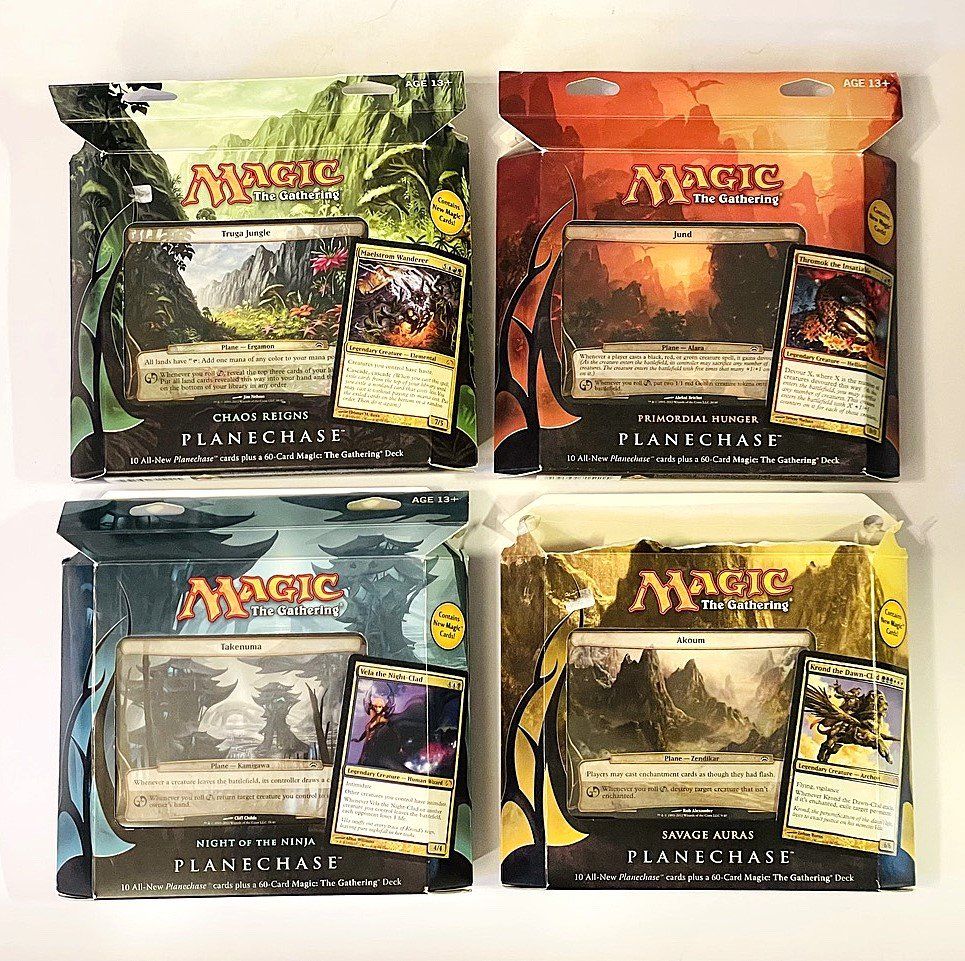Magic The Gathering Sammelbilder & Trading cards: Magic The Gathering Planechase Decks 2012 4er Set englisch – Gebraucht aus Duggingen von nad_6yzh