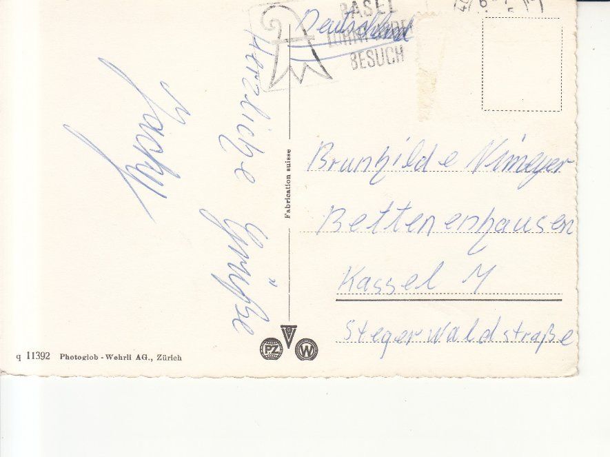 Cartoline postali: Basel ca. 1950 – Usato da Bürglen TG venduto da StampGraf 1