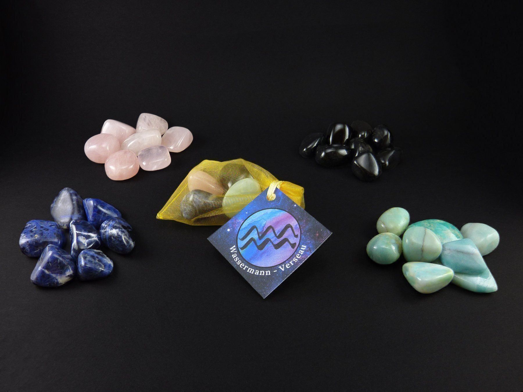 Minerali & Pietre curative: Sternzeichen Steine Wassermann/Verseau – Nuovo e nell'imballaggio originale da Meilen venduto da StoneGarden 2
