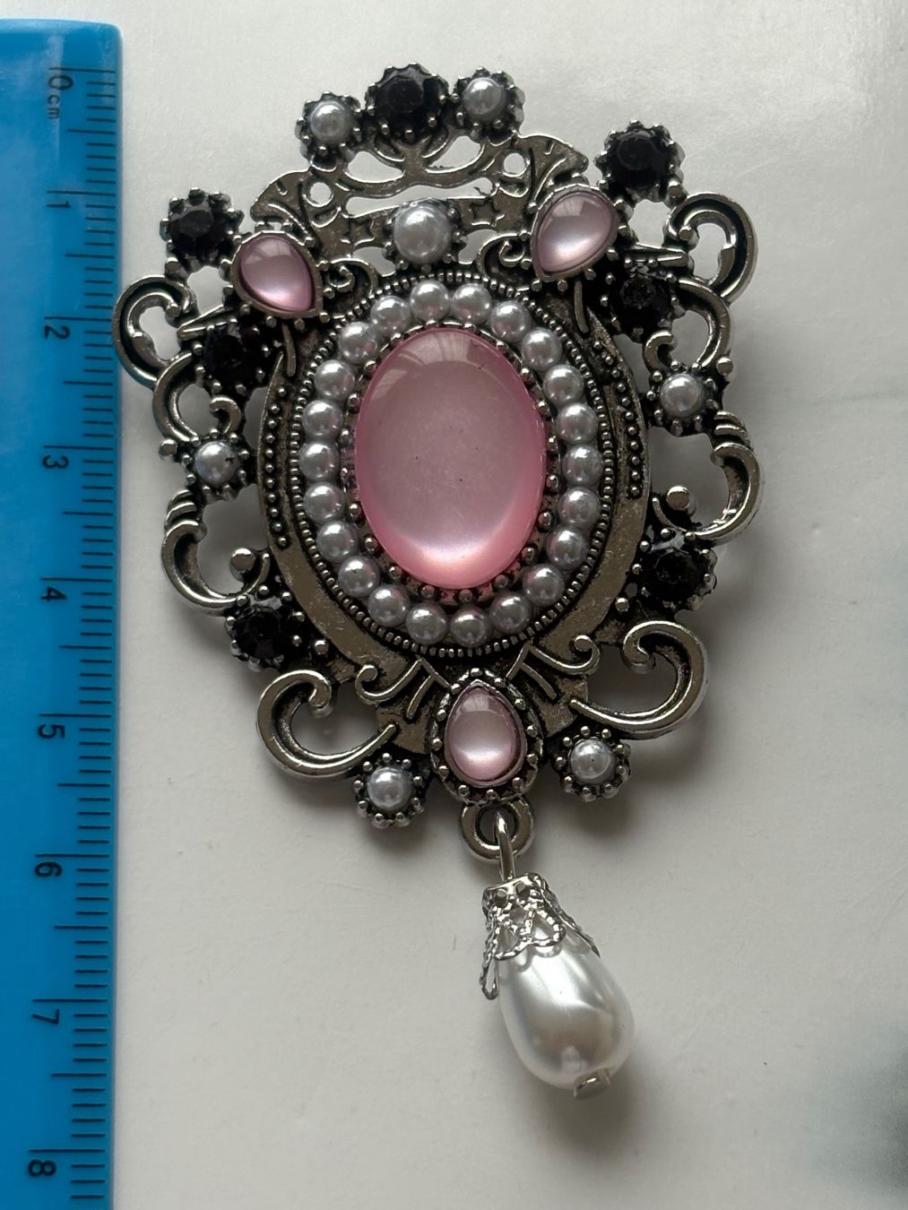 Broschen & Nadeln: Luxus Elegante  Brosche mit Kunstperlen Farbe: Silber – Neu (gemäss Beschreibung) aus Biel-Bienne von Roserosse13 2