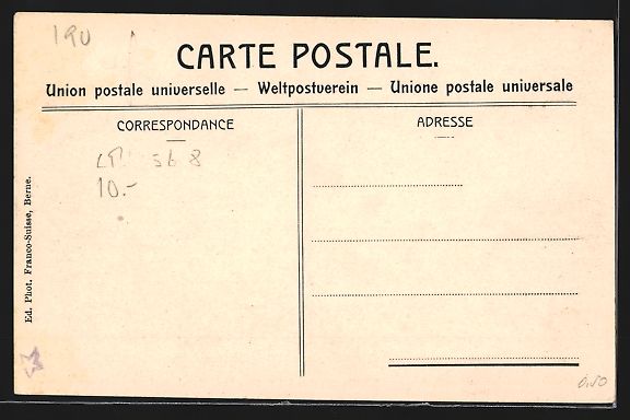 Cartoline postali: Bern, Durchblick unter der Kirchenfeldbr – Usato da Berlin venduto da bartko-reher 1