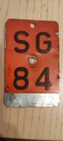 Velonummer SG 84