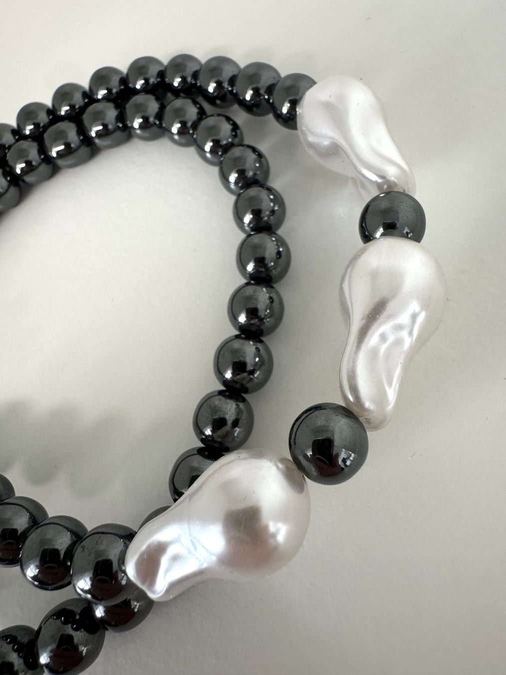 Catenine: Halskette Hämatit, Kunstelemente – Nuovo (secondo la descrizione) da Biberist venduto da tl-schmuck 2