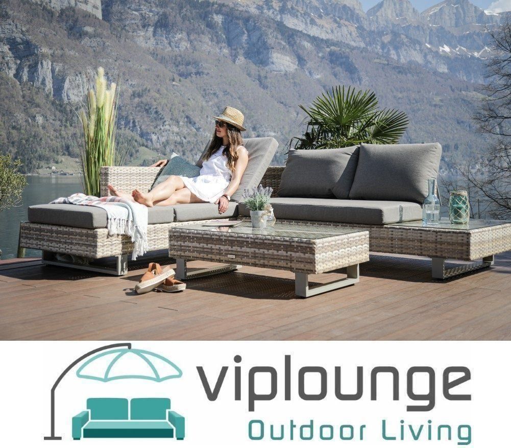 Viplounge Divani: Rattan Lounge mit Liege – Nuovo e nell'imballaggio originale da Uznach venduto da viplounge