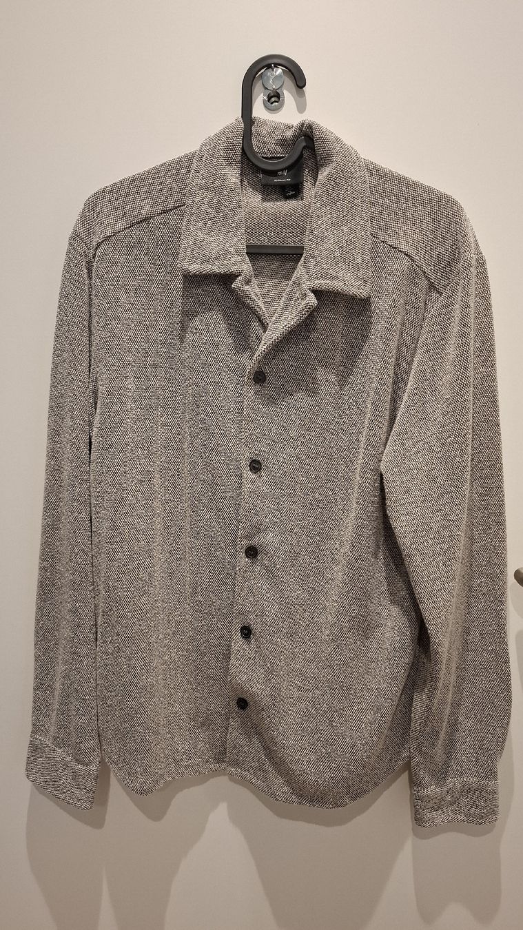 H&M Hemden: shirt, grey with texture, size S – Neu (gemäss Beschreibung) aus Zürich von pto_6wfs