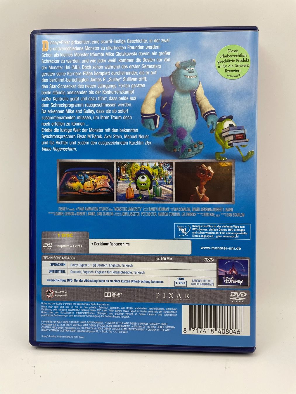 Tutti i DVDs: Die Monster Uni - DVD – Usato da Auenstein venduto da moin. 1