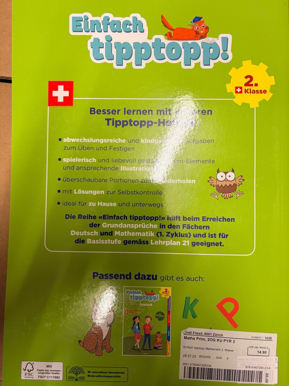 Libri: Einfach tipptopp Mathematik 2. Klasse Schulbuch – Nuovo (secondo la descrizione) da Küsnacht ZH venduto da salim2019 1
