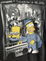 The Simpsons T-Shirt – Bart & Homer im Hip-Hop-Style – Gr. M