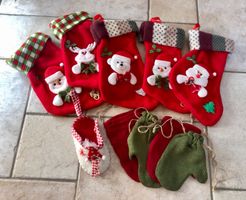 Weihnachtsdekoration & Weihnachssocken 10 Stück