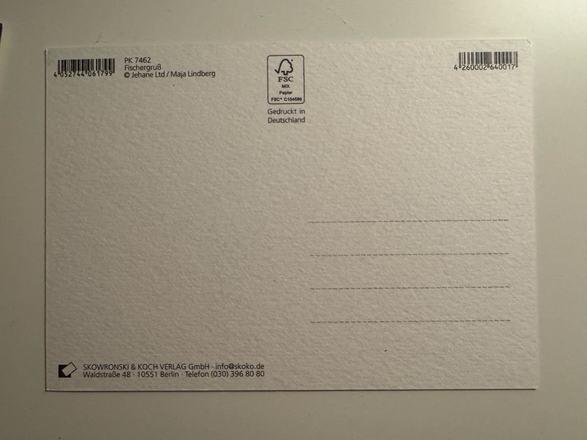 Cartoline postali: Postkarte - Maja Lindberg – Nuovo e nell'imballaggio originale da Sins venduto da sum_lv6d 1