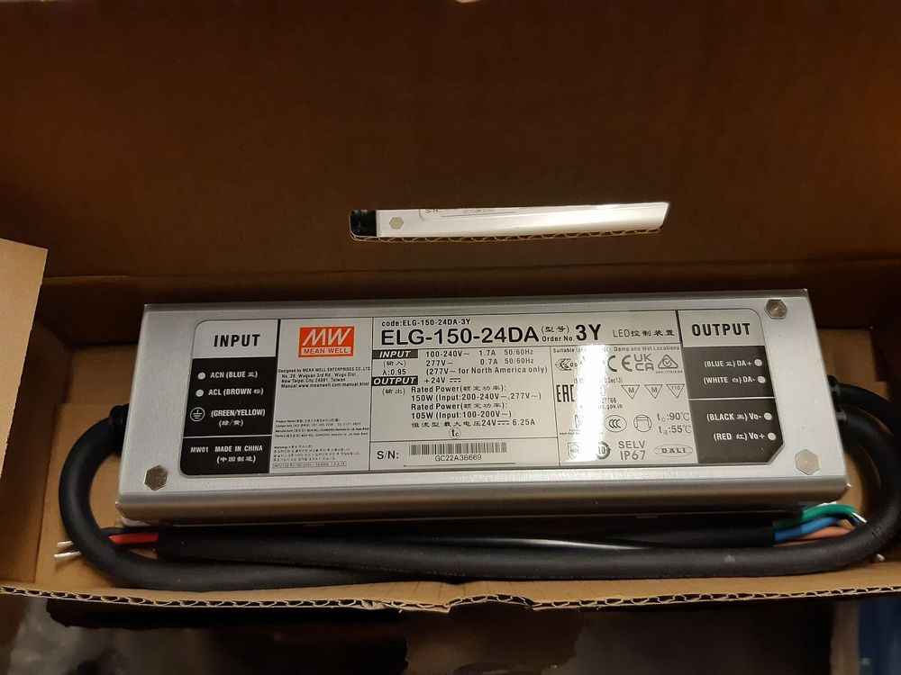 Mean Well ELG 150 24A 3Y SNT 26.4V/DC/0 6.25 A/ 150W IP65
