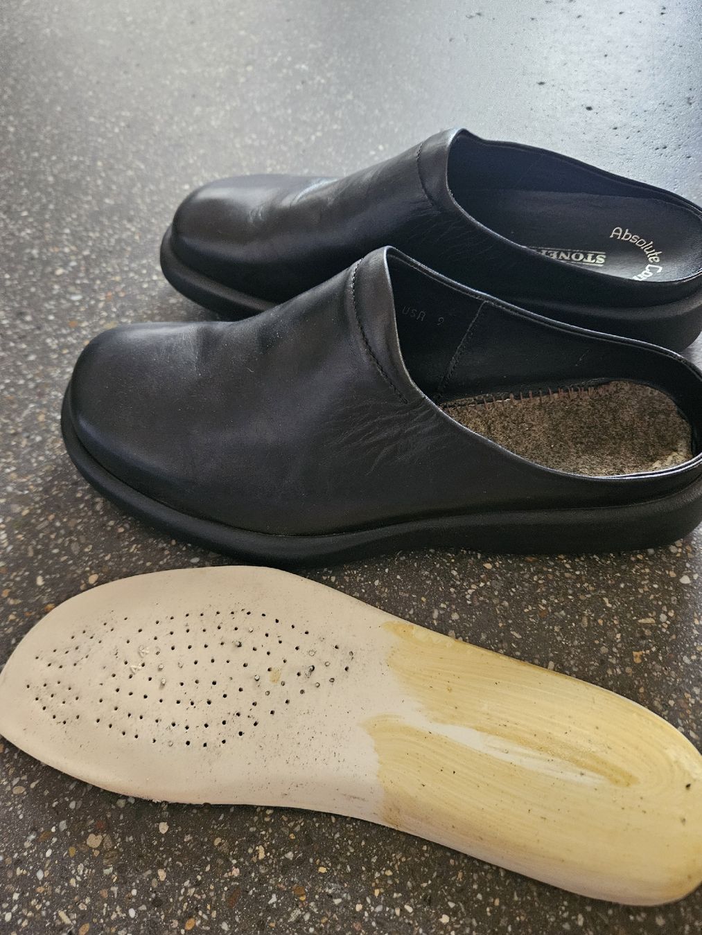 Chaussures hommes: Leder Clogs STONEFLY Grösse 41 unbenutzt  – Neuf (Voir description) à Anwil par tamoos 1