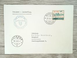 TR72 Enveloppe + Timbre Suisse 1941