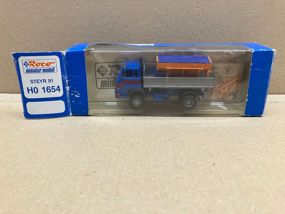 Steyr Modellautos: Roco H0 1654 Steyr 91 Kipper mit Streuaufsatz – Gebraucht aus Neuendorf von sitek071