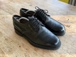 Bally Herren Schuhe, Grösse 9,5 / 43, 5 Leder Schwarz,