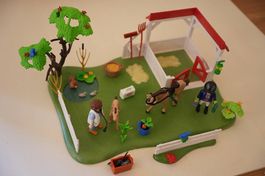 Playmobil 6147 Koppel mit Pferdebox