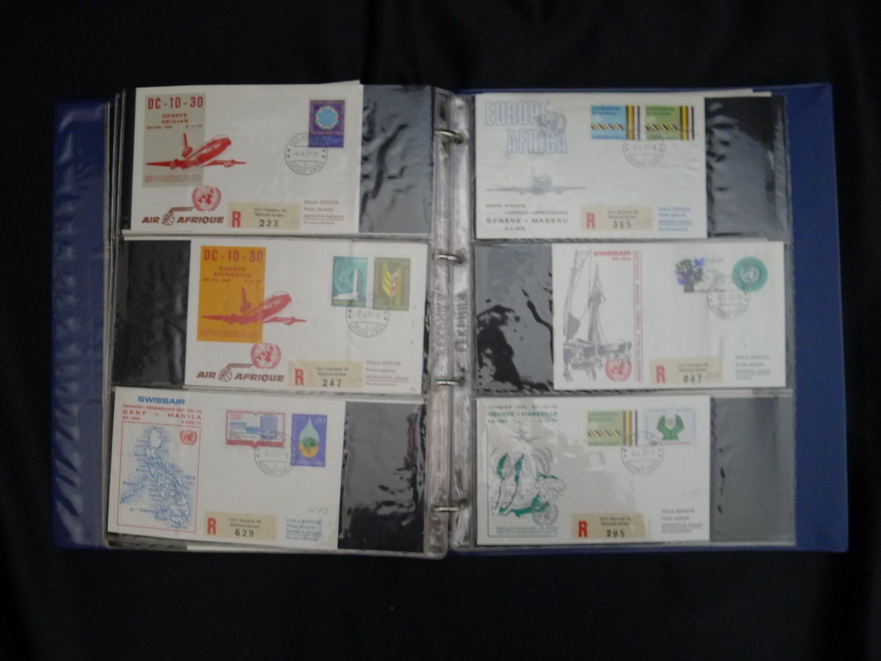 Alle Briefmarken: Flugpost Sammlung mit 46 Bildern ab Fr. 1.- – Gebraucht aus Dagmersellen von q1w2e3r4 6