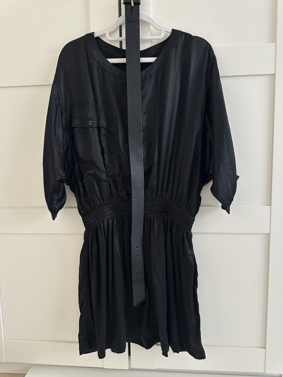 Burberry Robes: Burberry Kleid 100% Seide mit Ledergürtel – Neuf (Voir description) à Zürich par tmarina 6