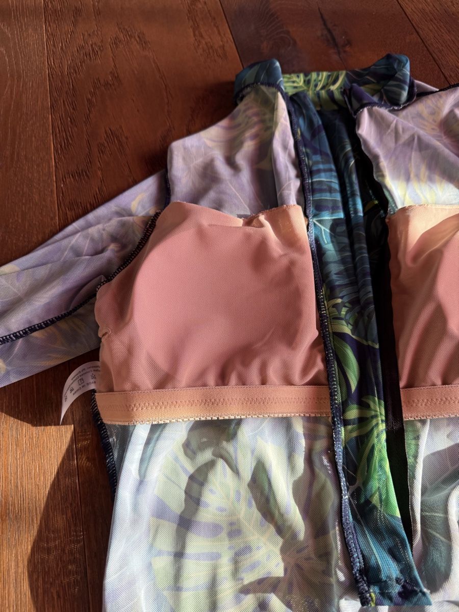 Costumi da bagno & Bikini: DurchbräuneBadeanzug mit Ärmeln, mit Blätter Muster, Grösse – Nuovo e nell'imballaggio originale da Pieterlen venduto da Ksenia3003 5