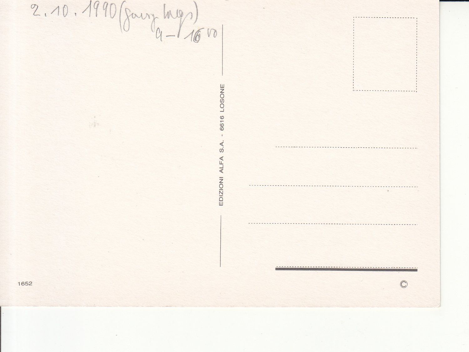Cartoline postali: Valle Bavona 1990 – Usato da Bürglen TG venduto da StampGraf 1