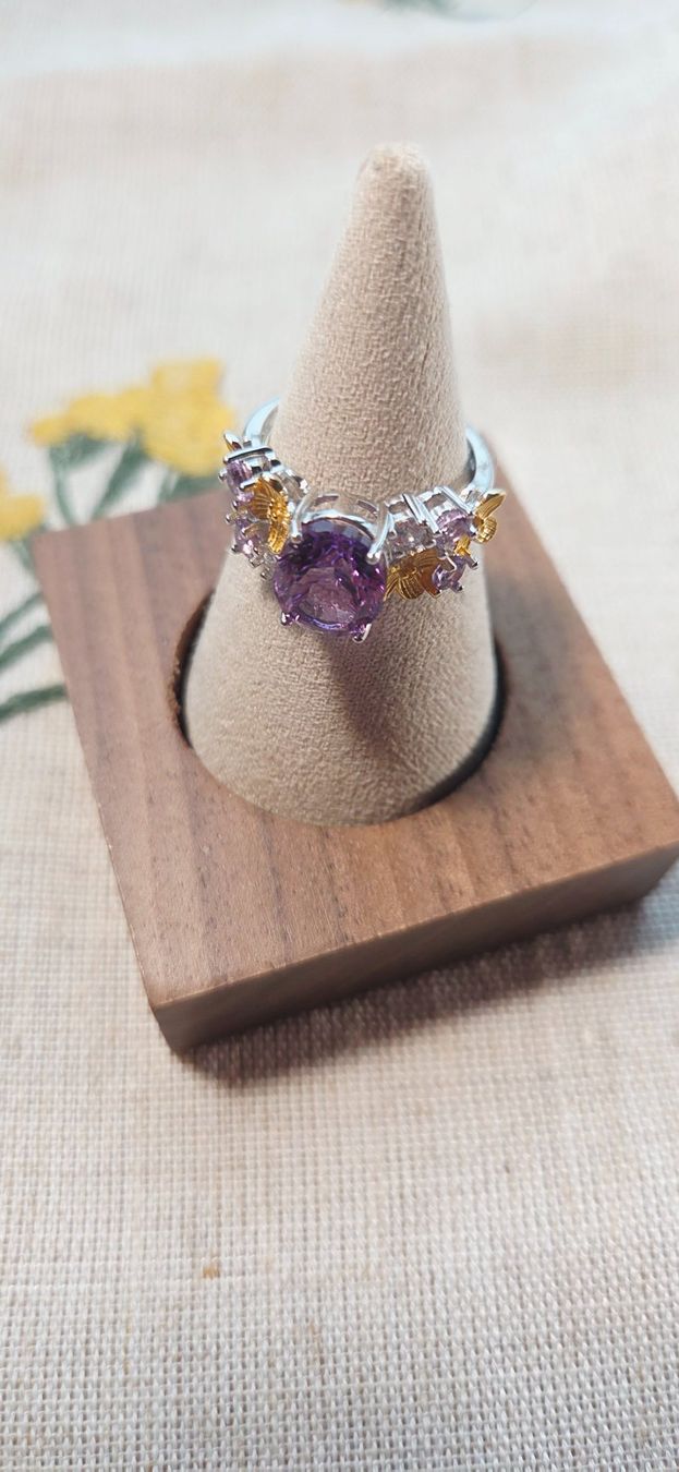 Anelli: NEW - S925 Amethyst Ring (Adjustable) – Nuovo (secondo la descrizione) da Zürich venduto da cin_wcf6 3