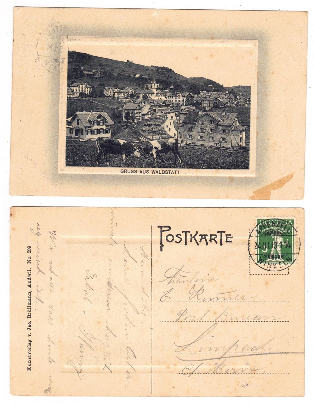 Cartes postales: Gruss aus Waldstatt – D'occasion à La Tour-de-Peilz par amjust