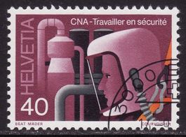 SBK-Nr. 615 (SUVA - chemische Industrie 1978) gestempelt