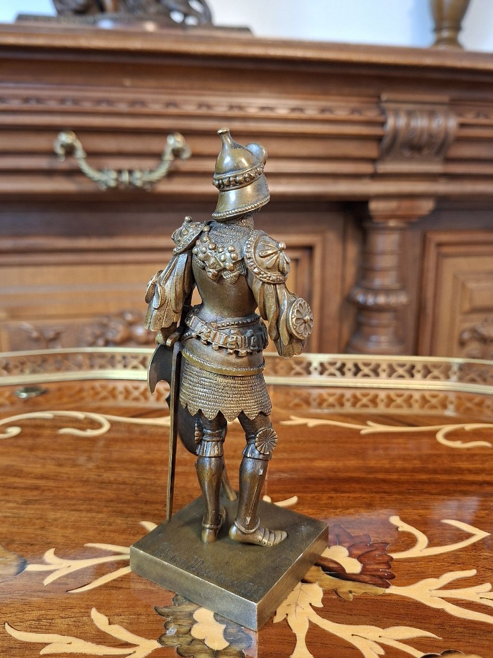Skulpturen & Statuen: Bronze Figur Ritter Theodoric Peter Vischer  – Gebraucht aus Steffisburg von ZeitReise_ 2