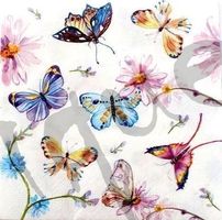 Serviette butterflies (1389) 2Stk.