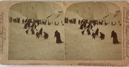 Stereofoto, Ice Mountain, Niagara, USA