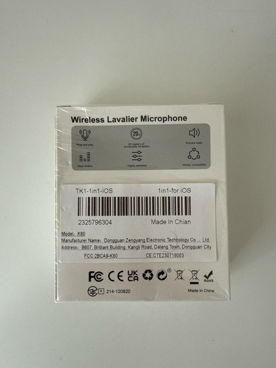 Microphones: Wireless Lavalier Microphone System New For iphone – Neuf avec emballage d'origine à Genève par ali_5msd 2