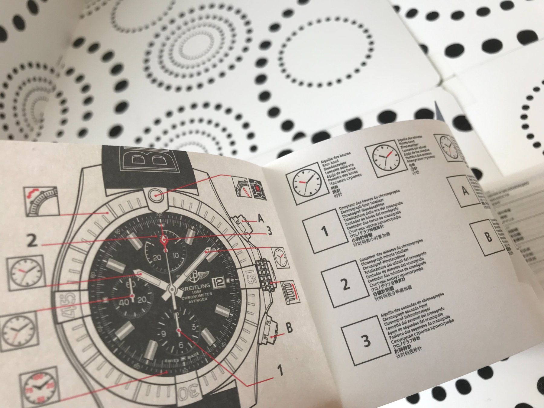 Breitling Documenti: BREITLING - AVENGER CHRONOGRAPH - INSTRUCTIONS FOR USE – Nuovo (secondo la descrizione) da Epalinges venduto da watchforyou 1