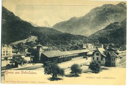 Interlaken Bahnhof und Schiffstation. 1900