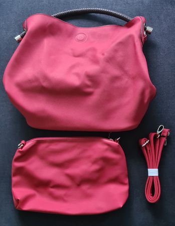 Schöne rote Handtasche Shopper&Umhängetasche+Schulterriemen