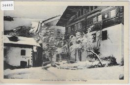 Chandolin-de-Saviese - La Place de Village en hiver
