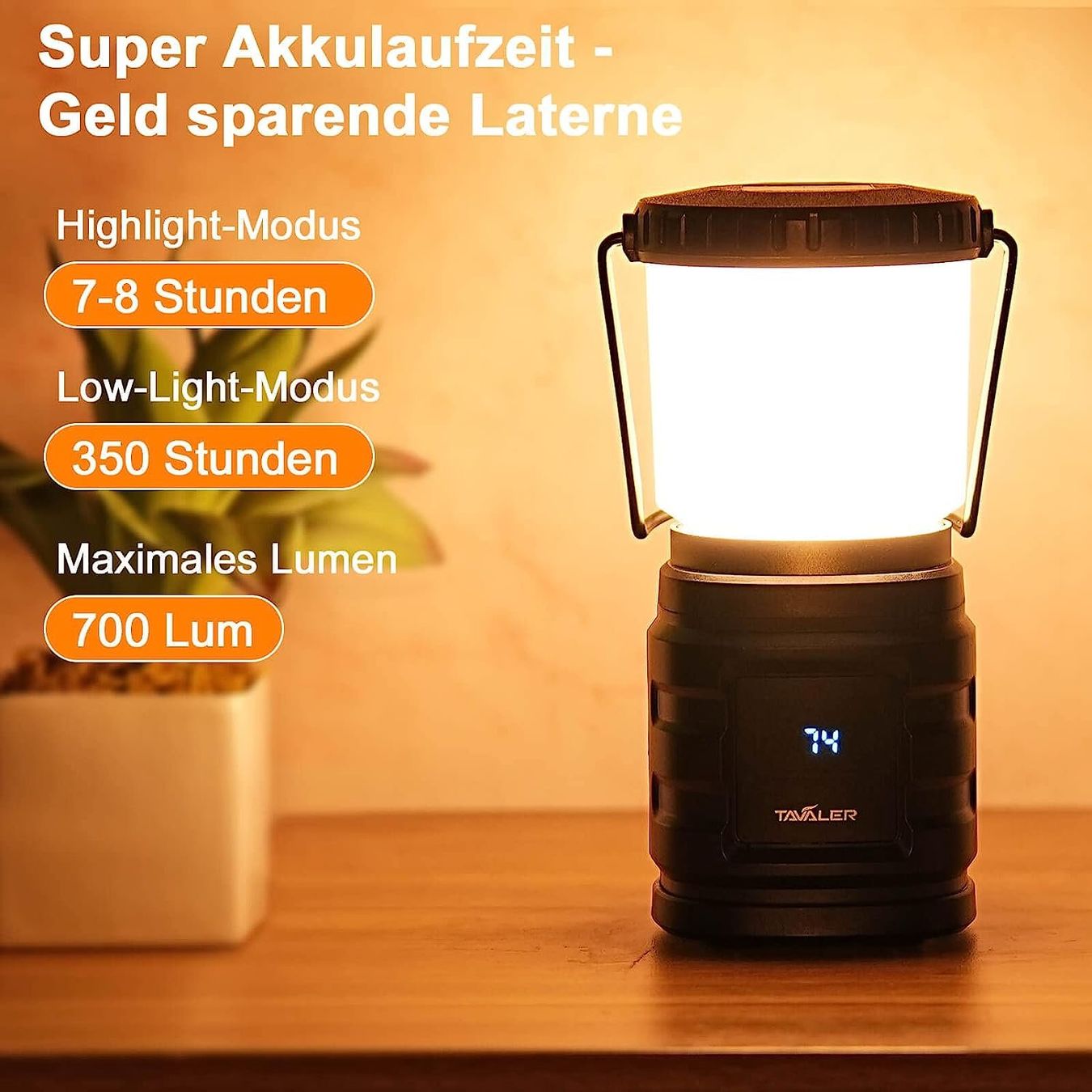 Lanterne: Camping Laterne 8000 mAh Akku – Nuovo e nell'imballaggio originale da Nuglar venduto da SaleRitter 4