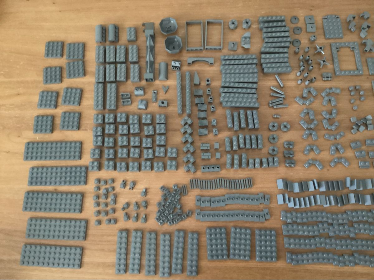 Lego Kit di costruzioni: Lego Teile Dark Grey ca 1 kg – Usato da Rudolfstetten venduto da Gwyneth2 2