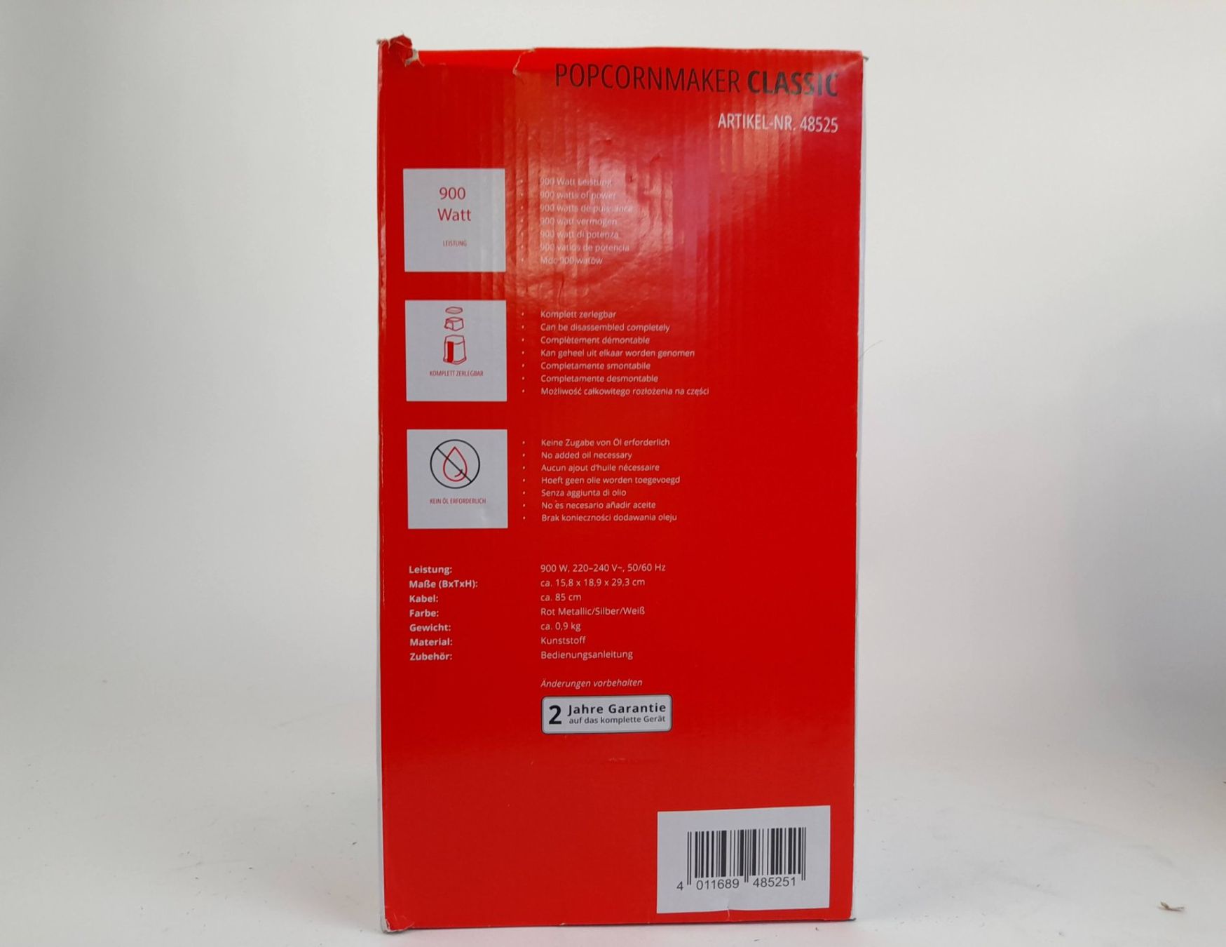 Elettrodomestici da cucina: UNOLD Popcornmaker Classic – Nuovo (secondo la descrizione) da Liebefeld venduto da Restwert_Liebefeld 3
